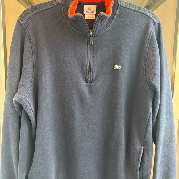 Lacoste Other - Men’s Lacoste Qtr Zip Pullover sz 7